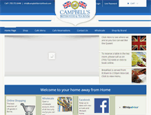 Tablet Screenshot of campbellsbritishfood.com